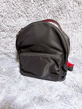 CHRISTIAN LOUBOUTIN Buckle Bis Small Backpack Black Leather #QYIV5B