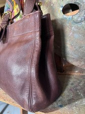 Old Coach Tote Bag 4157 Soho Dark Brown #QY25S3