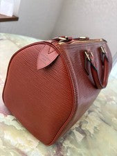 LOUIS VUITTON Epi Speedy Handbag Brown #QY09DC