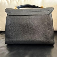 Salvatore Ferragamo Margot 2Way Black Leather Handbag H28 W33 #QY750S