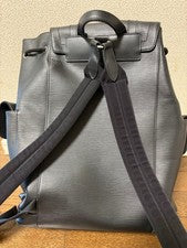 LOUIS VUITTON Christopher PM Epi Leather Backpack Black #QY30PQ