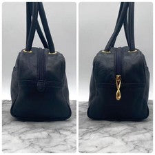 Loewe Anagram handbag, nappa leather, navy blue. #QY7QN1