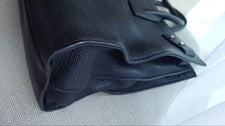 YSL Black Leather Tote Bag #QY39KQ