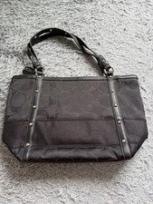 Old Coach Glitter Signature Studded Bag YK #QY6NJC