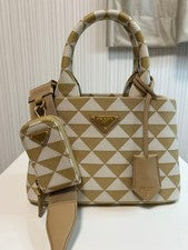 PRADA Before summer, PRADA symbol embroidered fabric #QYBDMO