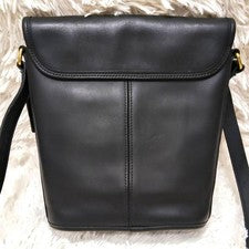 Old Coach 9936 Shoulder Bag Leather USA Black #QY85NY