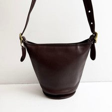 COACH Old Coach leather shoulder bag brown, Genuine Leather #QYK5T5