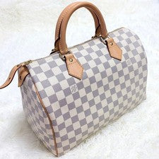 LOUIS VUITTON Damier Azur Speedy 30 #QYJJE9