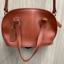 OLD Coach Tote Shoulder Bag 2WAY Brown #QYAAWE