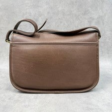 Old Coach Shoulder Bag, Leather, Black, Turnlock #QYG3DF