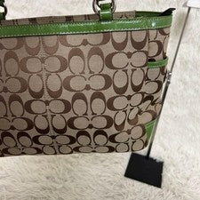 COACH Signature Canvas Hand & Shoulder Bag #QY4AW3