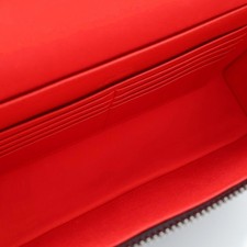 CHRISTIAN LOUBOUTIN Kipi Pouch 2-way Shoulder Bag/Handbag, Black x Red L #QYEKQ7