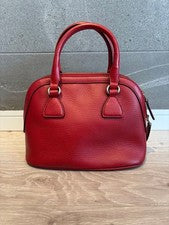 GUCCI GG logo handbag, 2-way design, with shoulder strap. Red #QYIGSZ