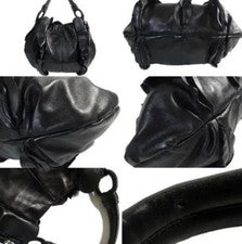 PRADA Frill Shoulder Bag, Black #QY1YMN