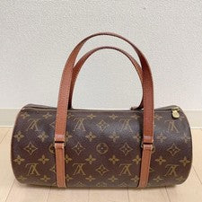 LOUIS VUITTON Monogram Papillon 30 handbag, cylindrical shape, M51385 #QY4AY3