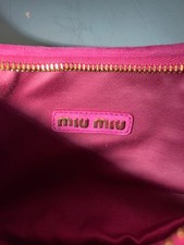 miu miu Matelasse handbag pink suede