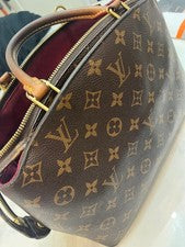 LOUIS VUITTON Monogram Handbag Brown #QYKTKB