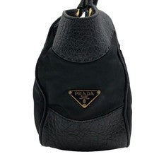 PRADA Prada handbag, leather and nylon shoulder bag #QY5KZQ