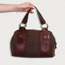 Chloe brown handbag, Y2K Classic Boston bag. #QYA3MQ