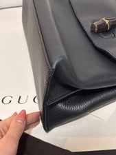 GUCCI Bamboo Hand & Shoulder Bag (2-way) #QY7Y51