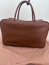 Miu Miu Leather Bow Tote Bag Brown Hard to Find Very Good Condition miumiu