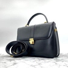 BALLY Classic 2-way Handbag, Black, Formal #QY4XQC