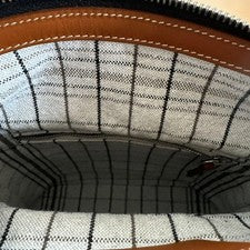 Maison Margiela 11 2Way Rubber Canvas Check Black Handbag #QY3WTH