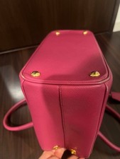 PRADA Saffiano 2-way Handbag Pink #QYBTKQ