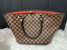 LOUIS VUITTON Damier canvas handbag, brown/orange #QY8UPK