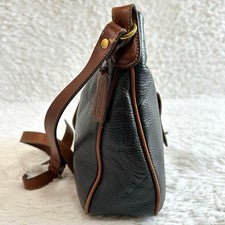 Classic Old Coach Leather Shoulder Bag with Turnlock Closure #QY9NQU