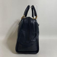 LOEWE Amazona Handbag Black Leather Anagram Logo H23 W32 D14 #QYGQ91