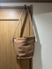 OLD COACH Beige Leather Shoulder Bag #QYGYG0