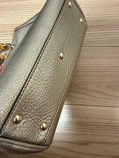 Gucci Bamboo Handbag, Metallic Silver #QYGY0O
