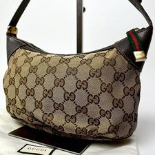 GUCCI Accessory Pouch GG Canvas Sherry Line #QYHDRX