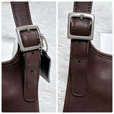 COACH OLD Leather Shoulder Bag Brown (Old Coach) #QY0V5A