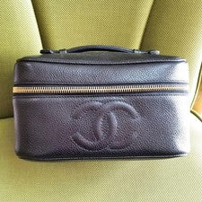 CHANEL Beautiful vanity case with caviar skin Women #QY4Y2Z