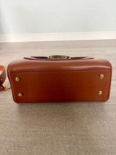 TOD'S leather handbag, brown. #QYI7ZI