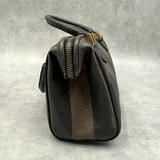 Fendi Pequin Pattern Handbag, 2-Way Shoulder Bag, Mini Boston Bag #QYINXC