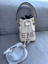 FENDI Bucket Bag White #QYEDXK