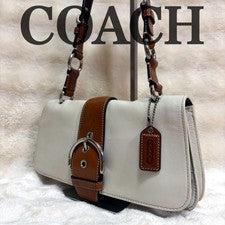 COACH Soho White Leather Shoulder Bag #QYBL47