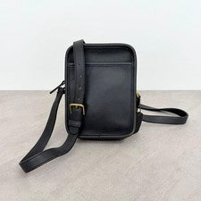 COACH Old Coach shoulder bag/pouch, navy Leather Women #QY98GF