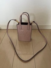 VALENTINO Pink Beige Square 3-Way H17 W11.5 Isetan Shinjuku #QYDYNT