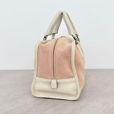 LOEWE Amazona 28 Pink Suede 30th Anniversary Handbag #QY5TTT