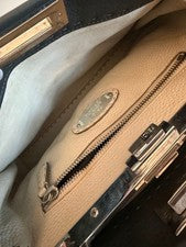 Fendi Selleria Peekaboo Regular 8BN290 Leather Greige #QY1QYF