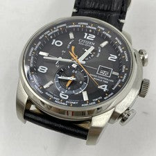 CITIZEN ECO DRIVE AT9018-00E Radio-Controlled Chronograph Black [24] #QY6ND7