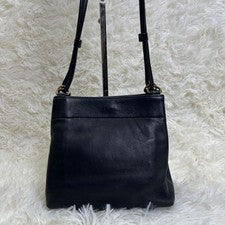 COACH Old Coach Shoulder Bag, Leather, Black #QY1APA