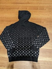 Louis Vuitton Monogram Gradient Hoodie Black S New with Tags