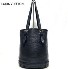 LOUIS VUITTON Petite Bucket Tote Bag, Epi Leather, Black M58992 #QY8DMS