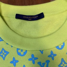 Louis Vuitton Rainbow Monogram Playground Sweatshirt XL Yellow Blue New
