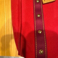 LOUIS VUITTON A4 size LOUIS VUITTON Antigua handbag, leather and Red #QYEUSJ